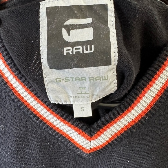 G-Star Raw Men’s  V-Neck Knit Sweater - Picture 3 of 5